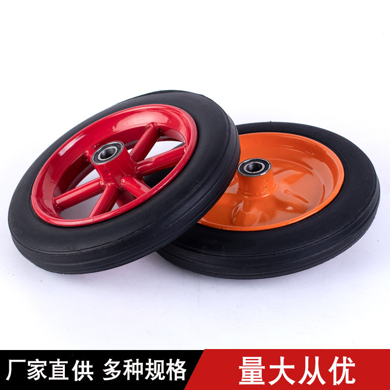 300-8 实心轮胎 橡胶 胶粉轮 手推车轮 工矿轮子