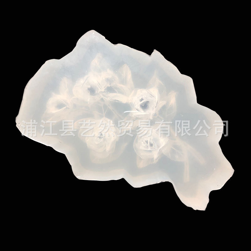 Un montón de Rosa molde de silicona DIY hecho a mano de cristal epoxi aromaterapia yeso fragante piedra Decoración de mesa Accesorios