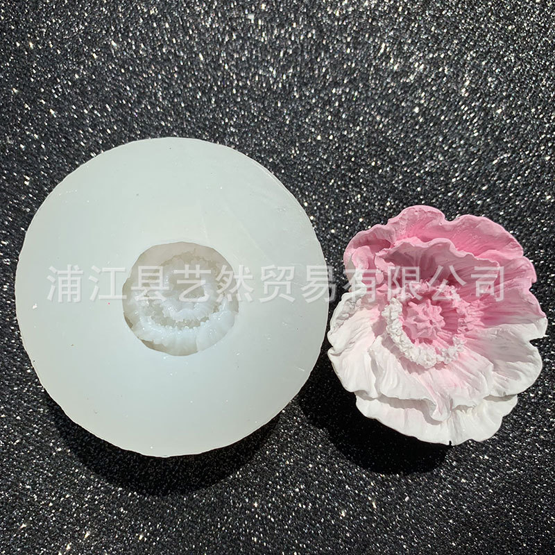 Rose Yu Mei flor Bud molde de silicona DIY epoxi Mesa Decoración Accesorios decorativo llavero colgante titular del teléfono móvil