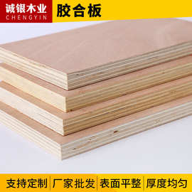 诚银木业厂家批发胶合板材 多规格 板材多层胶合板现货二次成型