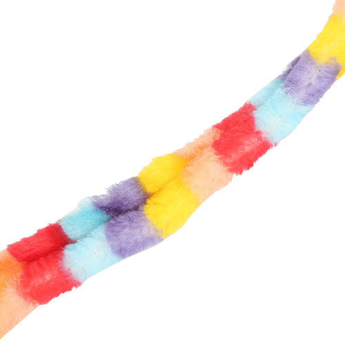 Cat toys rainbow caterpillar feather wand pet cat toy pet supplies factory cross-border exclusive