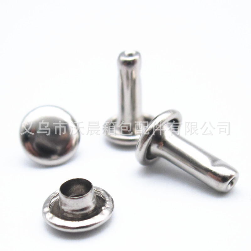 现货金属铁铆钉 8*8帽钉 单面双面半铜铆钉铁撞钉 电白蘑菇钉