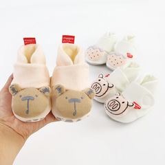 Cartoon Autumn/Winter Soft Sole Walking Shoes for Babies and Infants, Cotton Slipper Socks Shoes A37