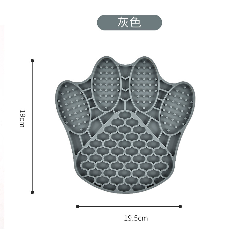 Los fabricantes transfronterizos Pet Bowl lamiendo estera gato tazón para mascotas vajilla mantel de silicona para mascotas tazón de comida lenta