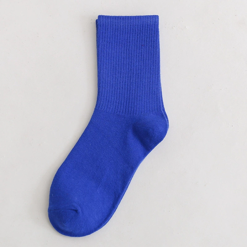 Mid‑length cotton socks, mid‑calf unisex, absorbent and odor‑resistant, cotton or thin velvet option