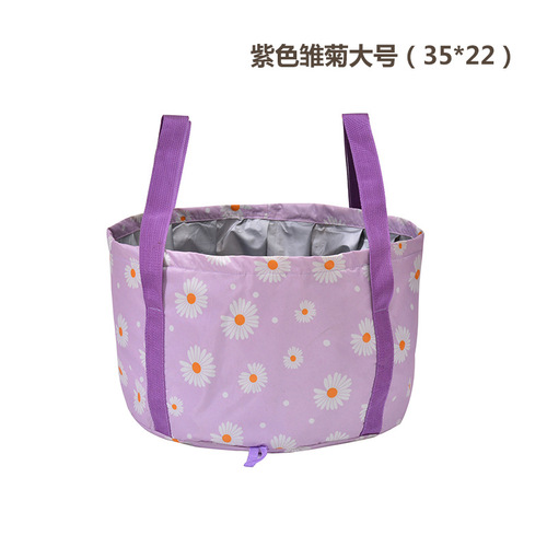 Travel Collapsible Foot Soak Bag Large Capacity Dandelion Multifunctional Foldable Portable Foldable Foot Soak Bag Factory Wholesale