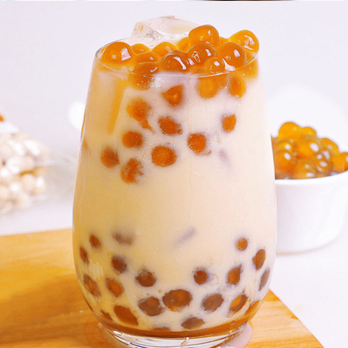 Shield Emperor Pearl Pink Round Caramel Black Pearl Amber Gold Pearl Milk Tea Raw Materials Commercial 1kg Boba Special