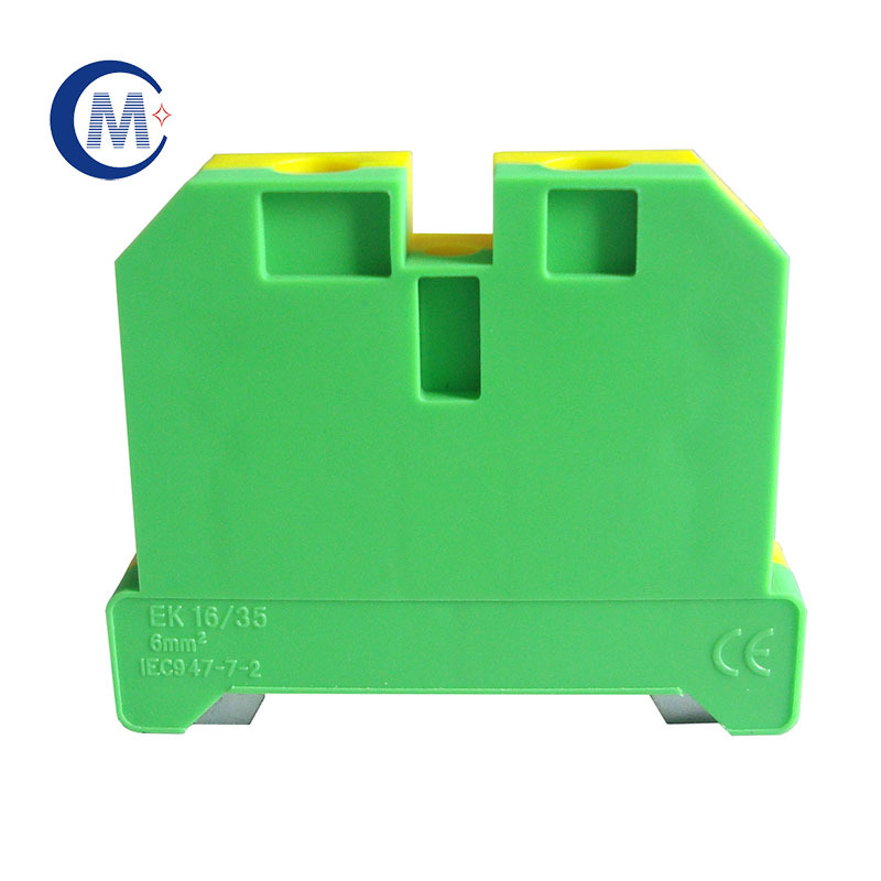 成曼EK16/35黄绿接地端子厂家直销 EK16框式螺钉接地端子批发