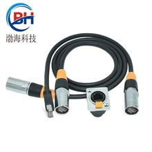 RJ45防水连接器母座接网线穿墙式工业面板转换器网口转换线水晶头