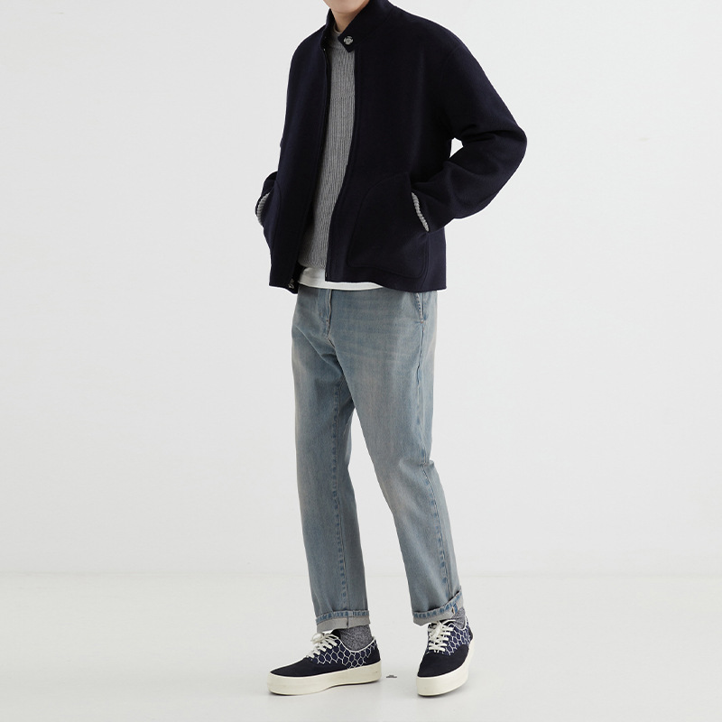 Demi-season trend small short double-sided jacket