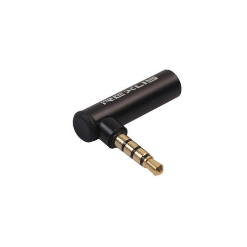 3.5mm male to female 90 degree turn headphone microphone audio adapter suitable for Apple Android mobile phone PC