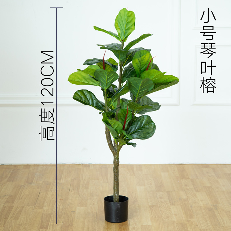 Planta artificial de interior – maceta decorativa con ave del paraíso, árbol viajero y bonsái falso