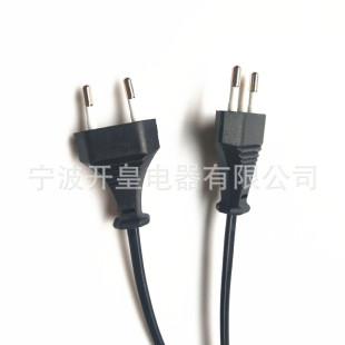廠家供應歐規兩插電源線歐標AC插頭線 家用電器燈具燈帶電源插頭