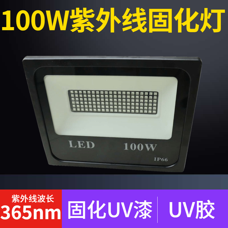 100W High-Power LED UV Adhesive Fixing Lamp for Paint, Glue, and Ink Irradiation (UVA 365nm UV Lamp)