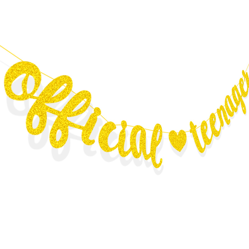 Europa y América del banquete de boda decoración cadena Fábrica de la bandera de La Boda Guirnalda Oficial adolescente Glitter Garland