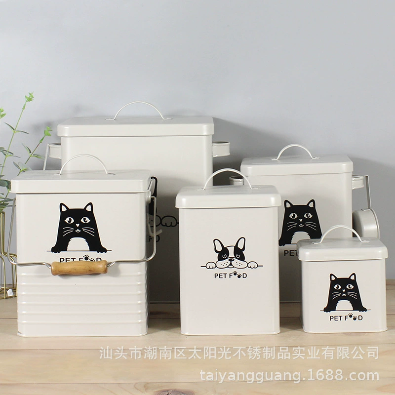 Источник фабрики ведро для корма для кошек сублимированное ведро для корма для собак ведро для хранения корма для домашних животных ведро для закусок влагостойкое герметичное трансграничное