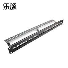 24口 空口模块化网络配线架19英寸1U