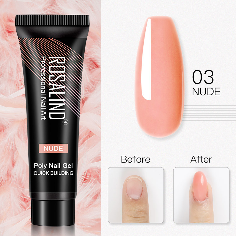 ROSALIND pegamento de extensión de uñas rápido transfronterizo pegamento de cristal pegamento de fototerapia pegamento de extensión pegamento de esmalte de uñas sin papel especial