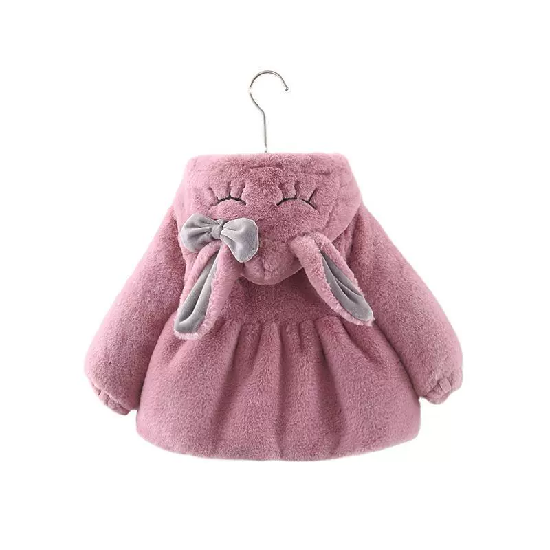 Demi-season children's jacket girl's, sweater, hoody, increased thickness