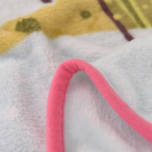 午睡盖毯家用宝贝毯卡通单层法莱绒儿童毛毯幼儿园宝宝水晶绒母婴