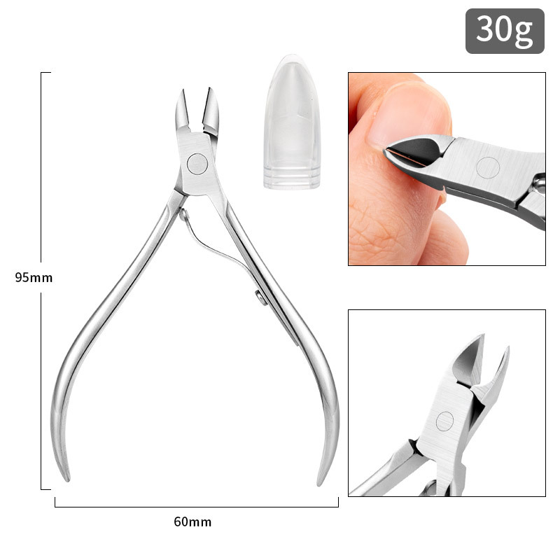 exfoliating scissors for nails stainless steel