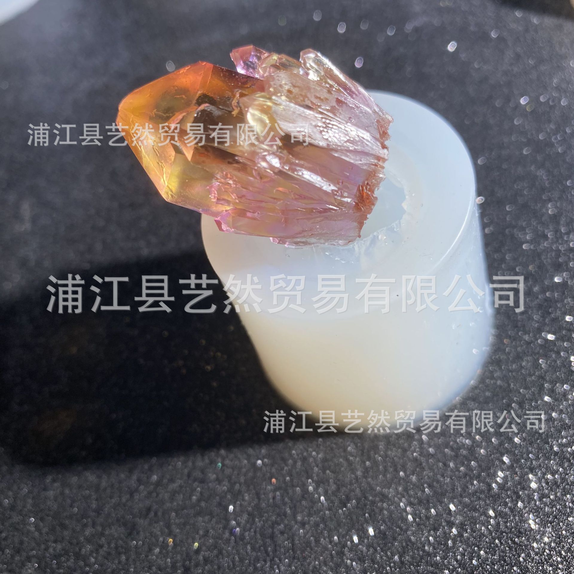 Simulación original de piedra DIY cristal epoxi molde de piedra de cristal de racimo mina material de decoración epoxi molde de silicona