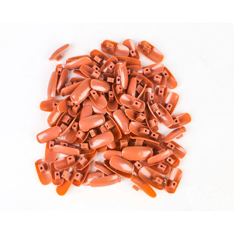 Cruz-frontera uñas conjunta mano artificial flexible mano artificial coincidencia práctica clavo pieza 100 piezas manipulador embolsado pieza de clavo