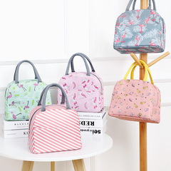 New Japanese style fresh student lunch lunch bag office worker lunch bag portable Japanese style insulated lunch box bag