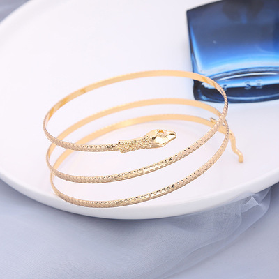 Factory Outlet fashion personality Metal Serpentine Armbands Bracelet Bracelets Punk style European and American fashion Jewelry wholesale