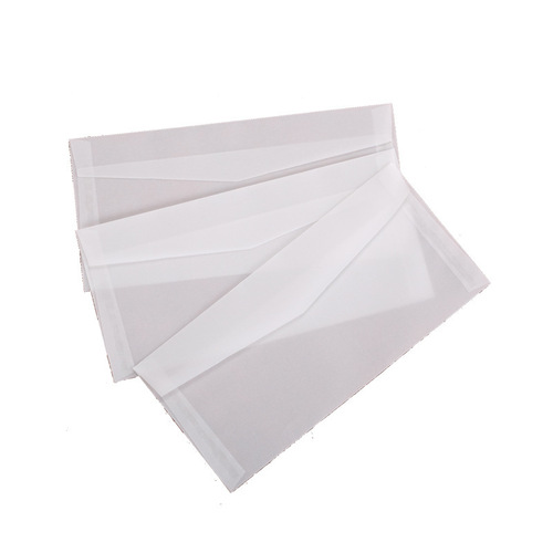 Sulfuric acid paper envelope translucent invitation envelope hot stamping wedding invitation packaging bag manicure card storage bag