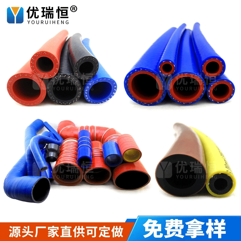 汽车硅胶管 耐高温暖风夹布硅胶管 增压器中冷器工业硅胶管