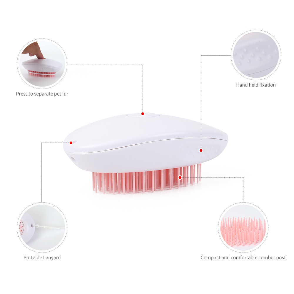 Mascota gato limpieza peine Baño Masaje perro de tamaño pequeño y mediano cepillo de eliminación de pelo flotante Dispositivo de eliminación de pelo gato artefacto de rodadura