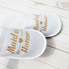 Wedding pajamas party pull plush cloth slippers BRIDESMAID hot vaguary hotel disposable supplies