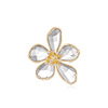 Retro fashionable crystal lapel pin, brooch, pin, creative universal decorations, accessory, flowered, European style