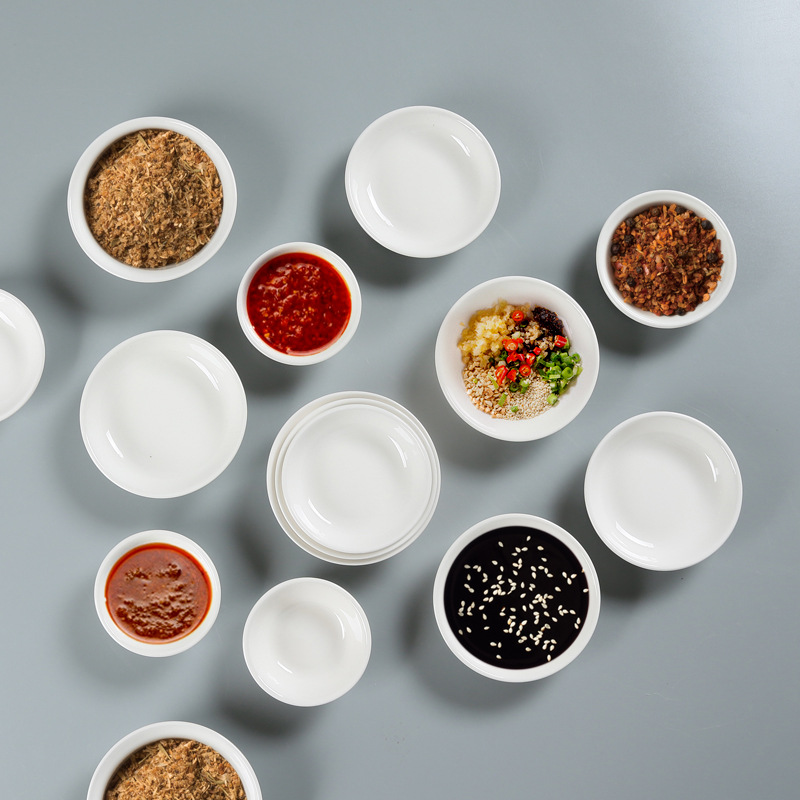 陶瓷小吃碟味碟汉碟酱料碟小菜碟调料蘸料碟酒店用品西餐餐具