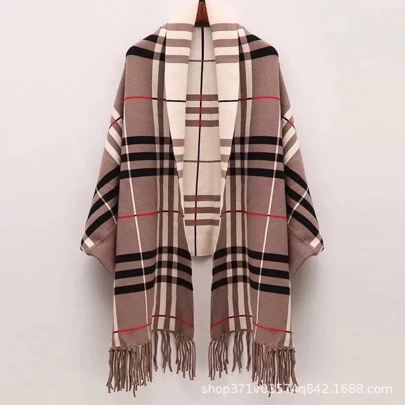 Демисезонный knitted шарф из искусственного меха, тёплая накидка, тренч
