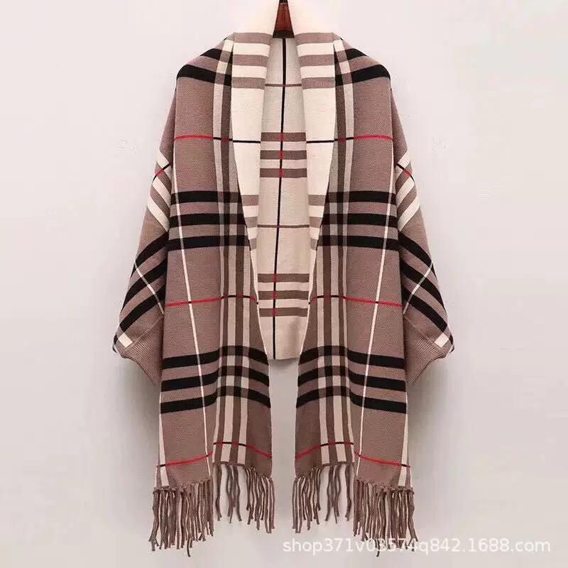 Демисезонный knitted шарф из искусственного меха, тёплая накидка, тренч