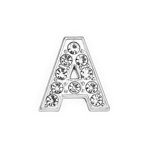 Alloy rhinestone English letters diy wristband pet collar key ring jewelry accessories 10mm diamond