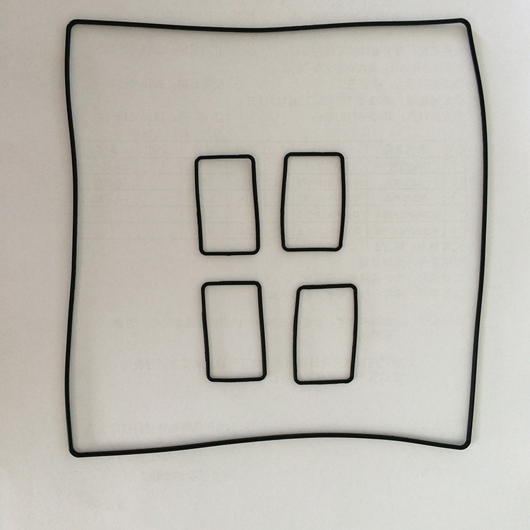 厂家供应硅胶密封圈多型号黑色矩形密封圈品质压条防水橡胶密封圈