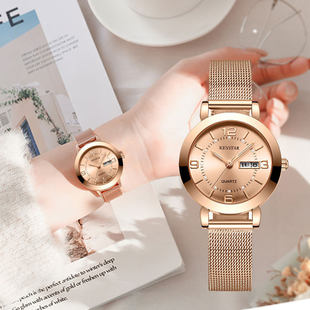 Net Red Watch Cross -border Korean Version Simple Waterproof Night Light Double Calendar Non -Machine Watch Full Automatic