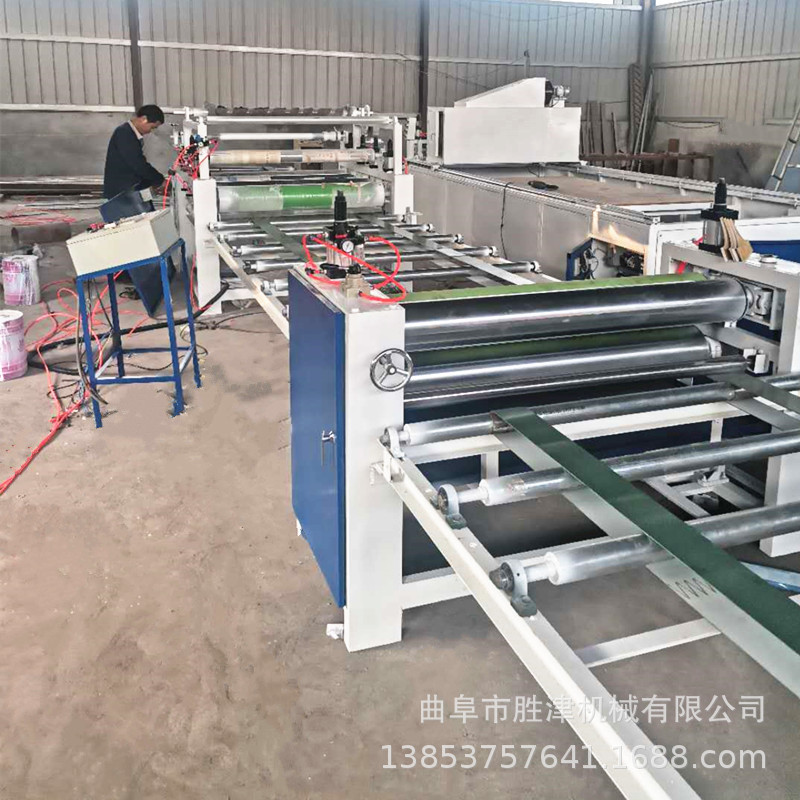 热胶膜木饰面平贴机 装饰木板贴合机  PET石墨烯加热布贴面机