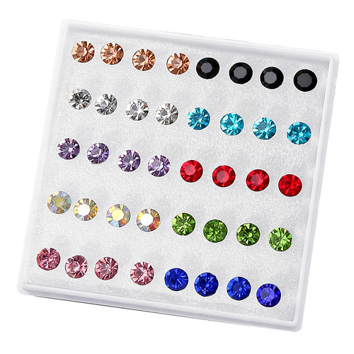 Earrings plastic earrings women's earrings boxed resin square ear bone nails small earrings jewelry supply street earrings