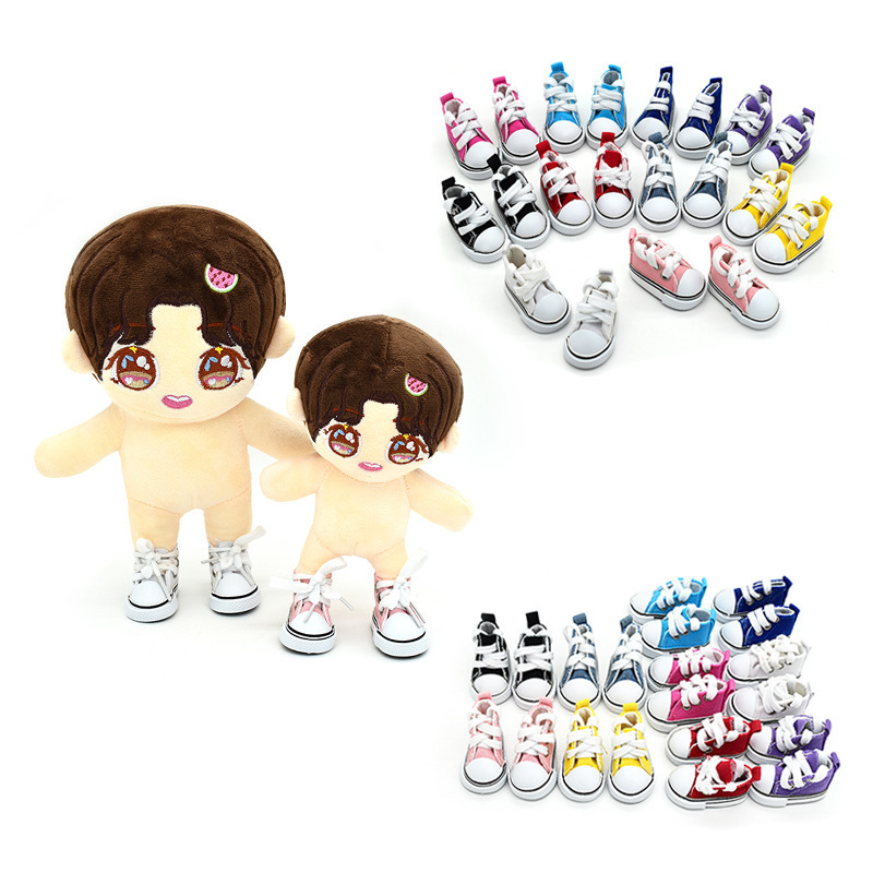 20cm Baby Shoes Six Points Bjd 6 Points Canvas Shoes 30cm Joint Doll with Dress up Toy Doll Shoes