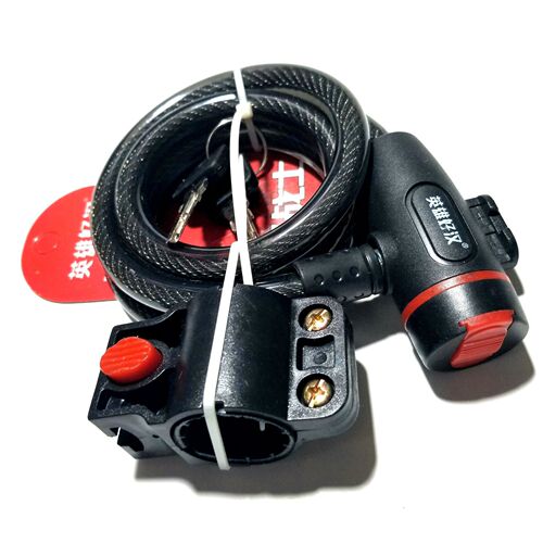 Cross-border bike locks Bicycle hero locks Mountain bike wire locks Cable key locks Cycling equipment