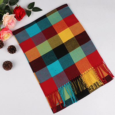 Otoño e Invierno nueva bufanda de los hombres joven estudiante bufanda cálido estilo coreano británico Plaid todo partido moda bufanda de los hombres