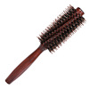 Buckery curling comb, home wood comb blowing, inner buckle, roller hair corridor hairdressing tool, round cylinder curl combing