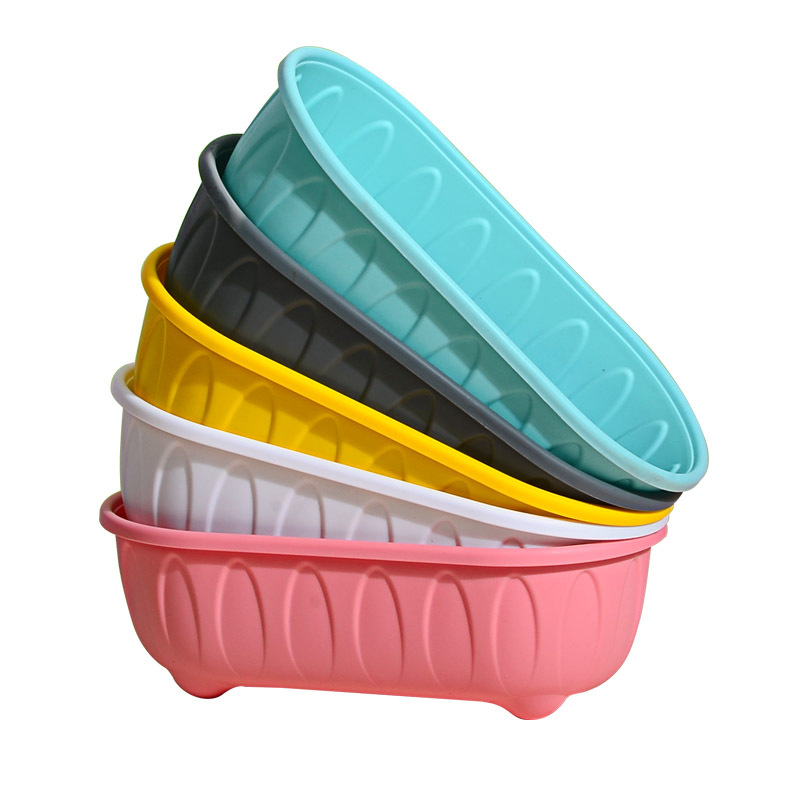 Maceta Panda olla de plástico rectangular olla de verduras olla larga balcón vegetal caja de plantación engrosada resina titular de la maceta