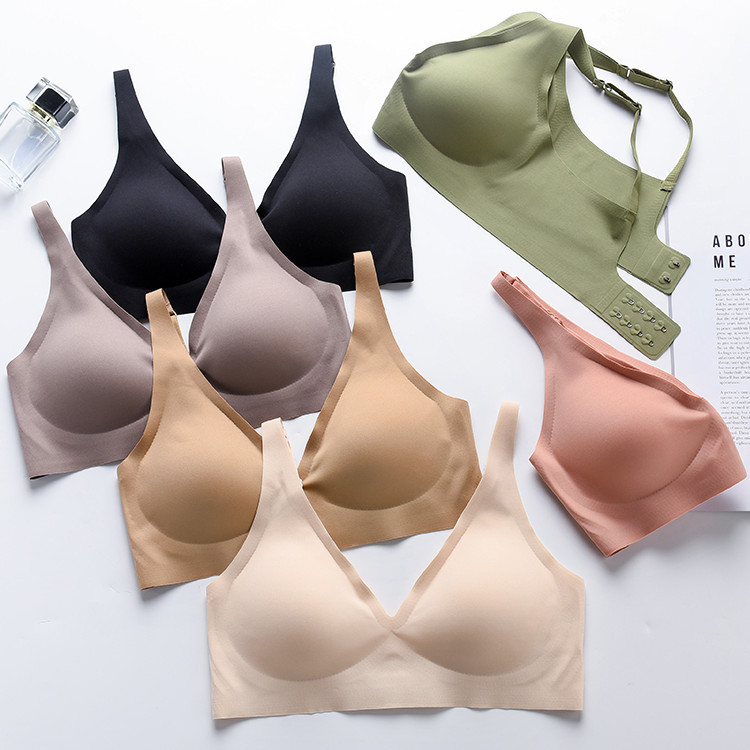 Seamless All-In-One Intimates 3D Ultra-Thin Japanese Style Sleep Bra Student Small Breast No Steel Ring Jelly Strip Breathable Bra Seamless All-In-One Intimates 3D Ultra-Thin Japanese Style Sleep Bra Student Small Breast No Steel Ring Jelly Strip Breathable Bra