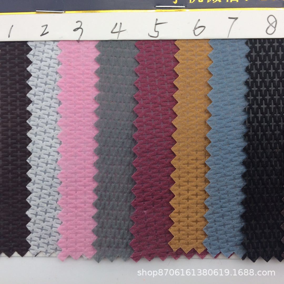 不织布无纺布100克十字纹坎培拉富荣布购物袋面料