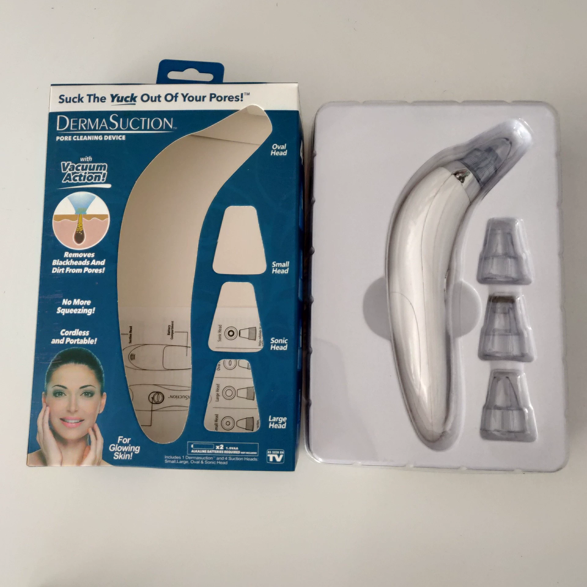 Телевизионный продукт DerMasuction Инструмент для удаления черных точек Очиститель пор Инструмент для мытья Электрический инструмент для чистки